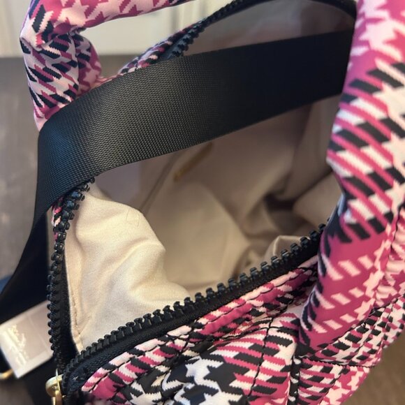 Jill & Ally Houndstooth Quilted Satchel handbag purse - Picture 5 of 7